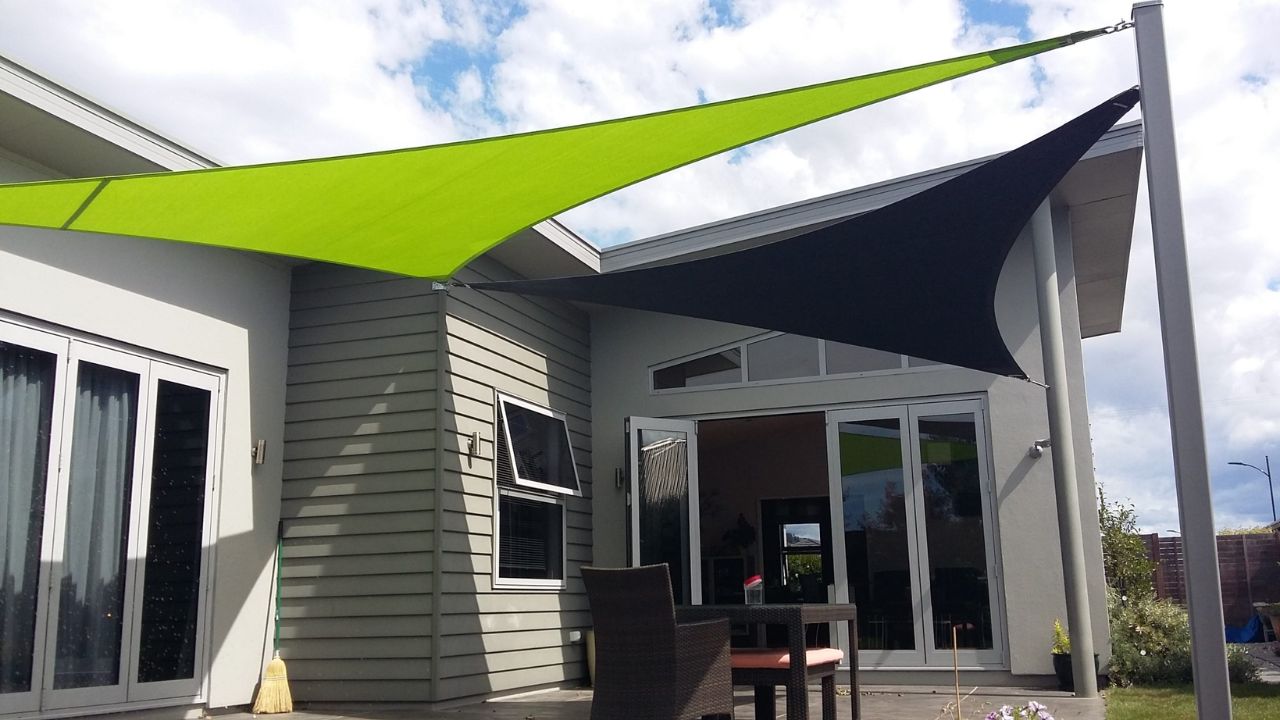 Get Comfortable Outdoors with TheHues UVShield Waterproof Custom Sunshade Sails